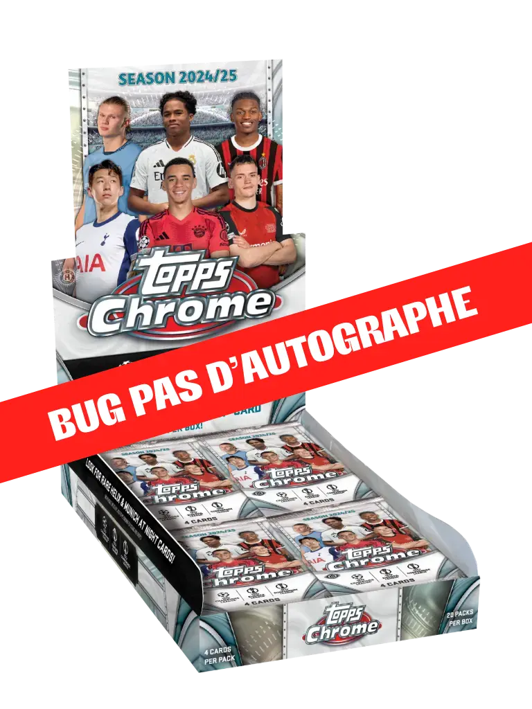 *BUG NO AUTOGRAPH* Chrome UEFA Club Competitions 24/25 - Hobby Box *BUG NO AUTOGRAPH*
